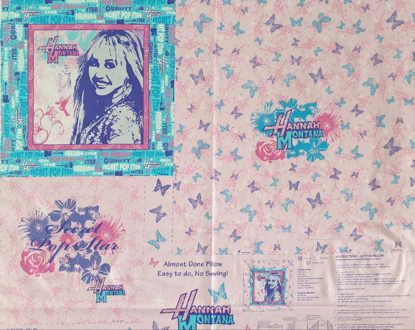 Craft Panel - Hannah Montana Pillow