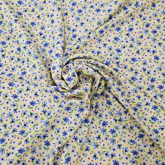 RAYON - Easter Floral on Yellow