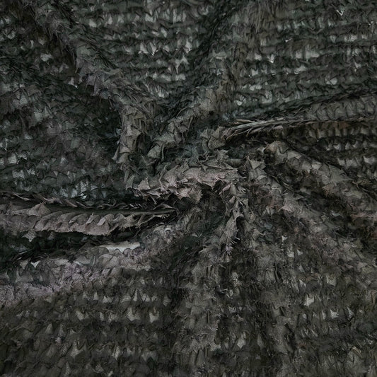 Fancy Ruffle Netting - Black