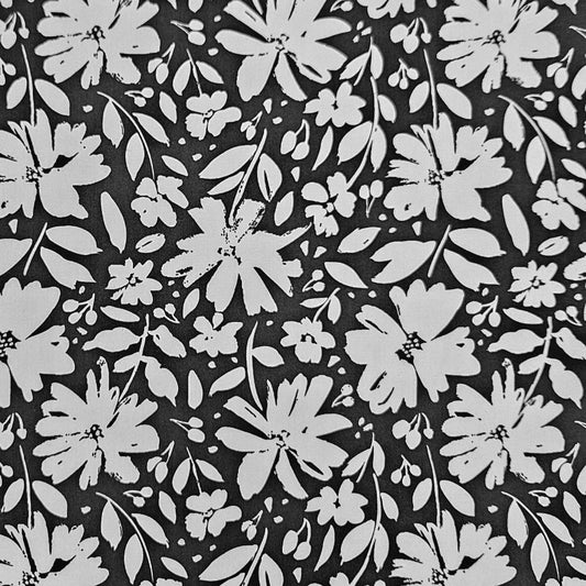 Flower Impressions on Black