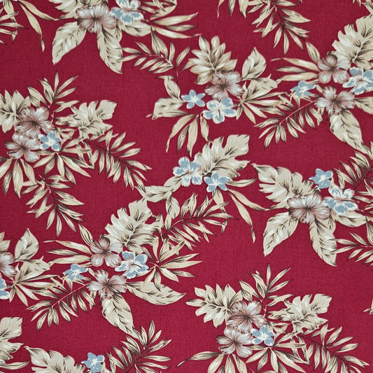Flower & Leaf Bunches on Claret