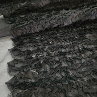 Fancy Ruffle Netting - Black