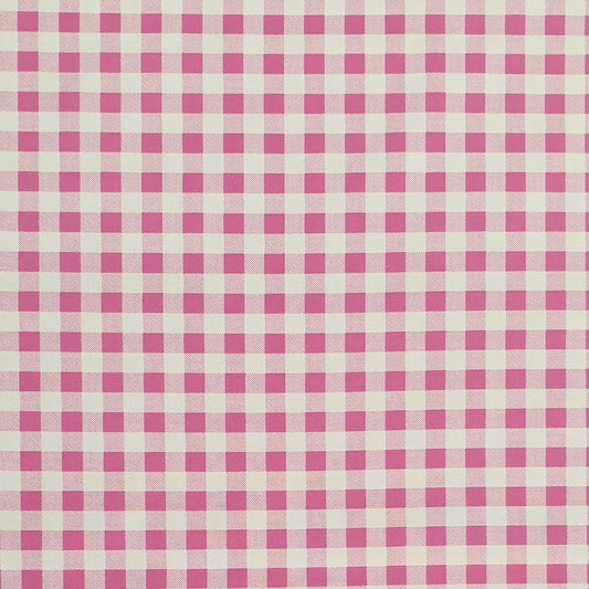 Gingham 10mm Hot Pink