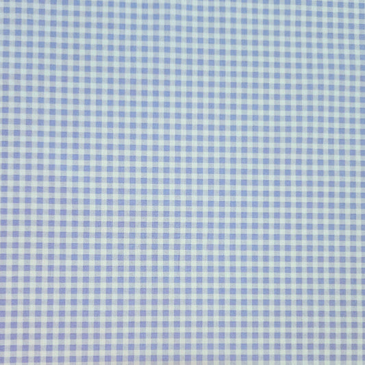 Gingham 4mm Light Blue