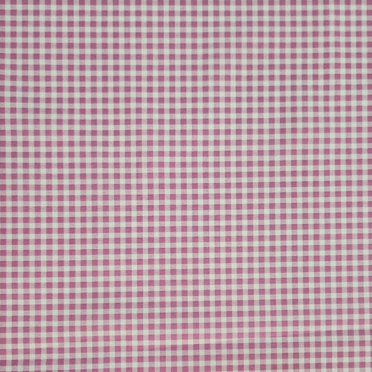 Gingham 4mm Hot Pink