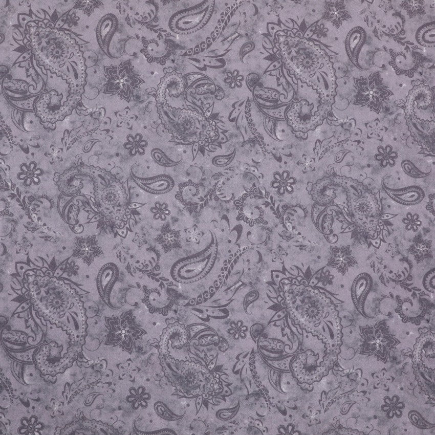 Paisley Grunge - Grey