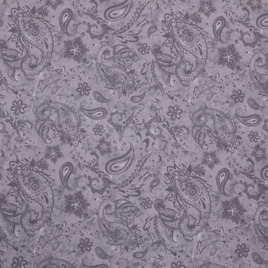 Paisley Grunge - Grey