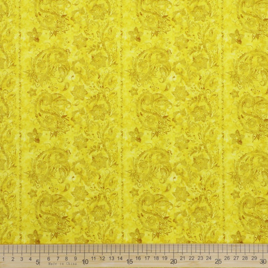 Paisley Grunge - Yellow