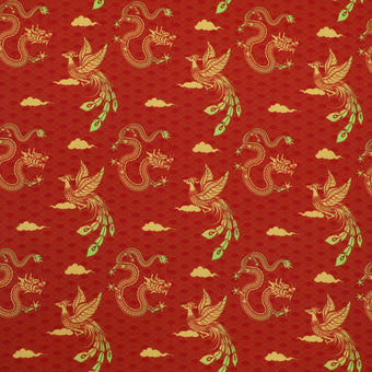 compare product Chinese - Phoenixes and Dragons on Red