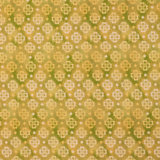 Japanese - Floral Tiles Green