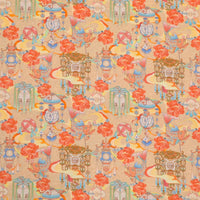 Japanese - Ornamental Lanterns on Cream