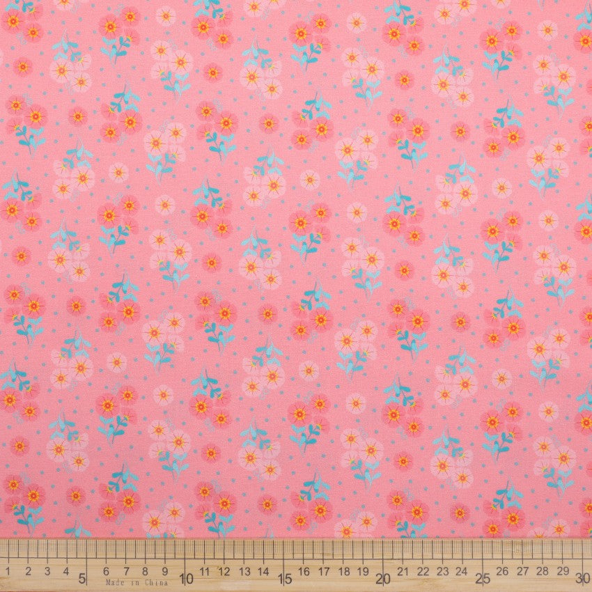 Picnic in the Park - Flowers and Dots