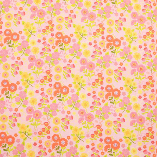 Picnic in the Park - Picking Flowers on Light Pink
