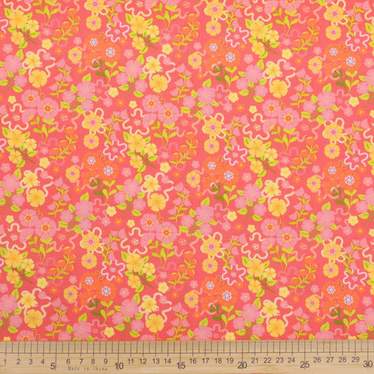 Picnic in the Park - Picking Flowers on Peach
