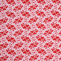 Flowers in Silhouette - Berry Design Red