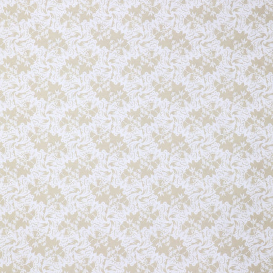 Flowers in Silhouette - Berry Design Cream