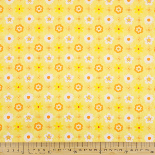 Summer Florals - Yellow Tiles