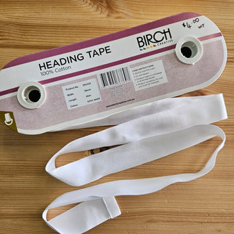 compare product Heading Tape - 38mm White