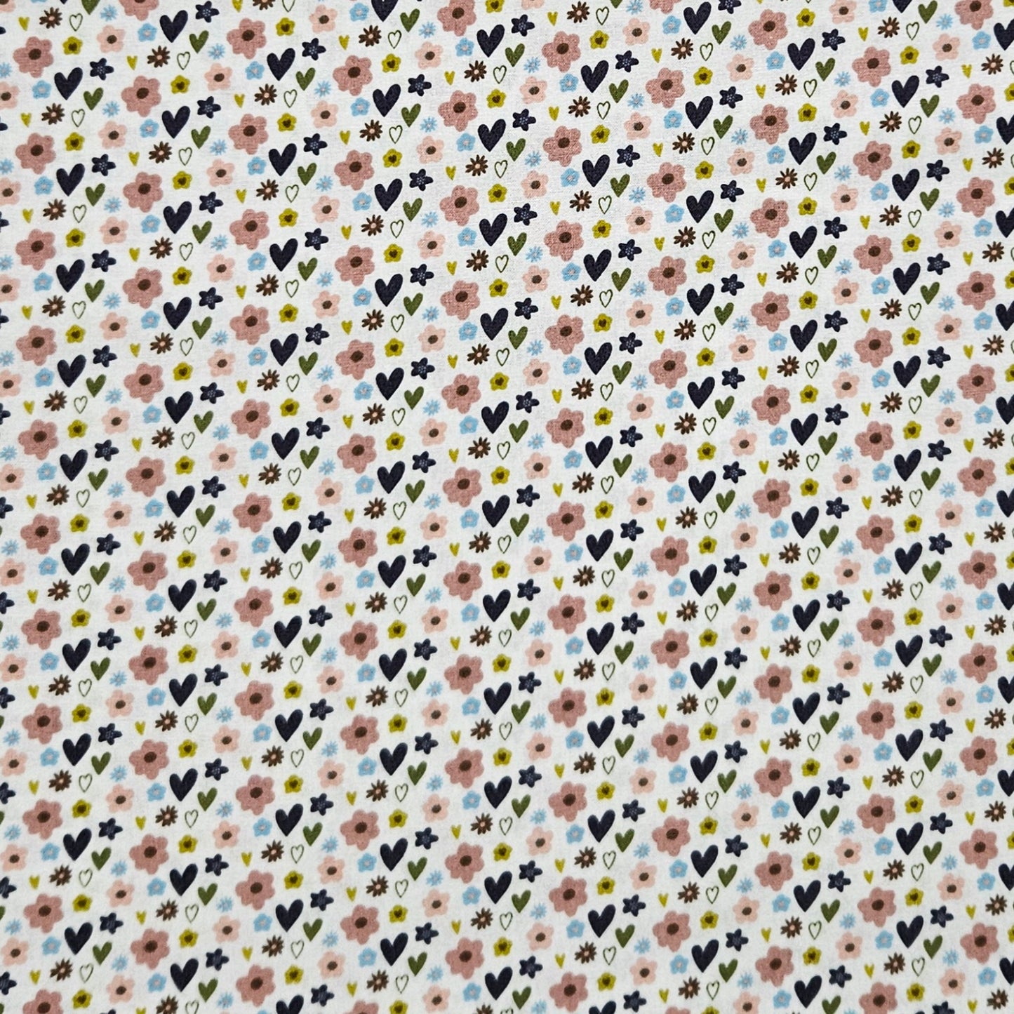 Hearts and Flowers - Heart White