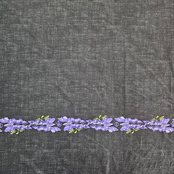 compare product Purple Floral Border Print