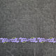 Purple Floral Border Print