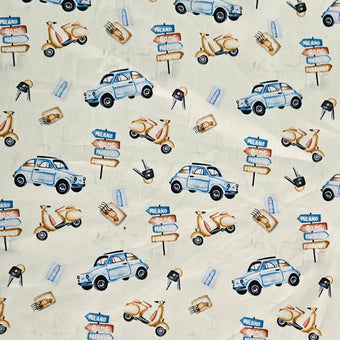 compare product Italian Road Trip Blue on Off White
