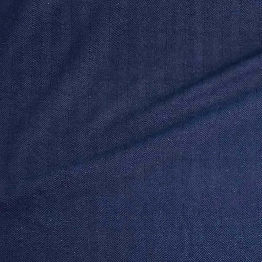 Knit - Herringbone Self Stripe - Navy