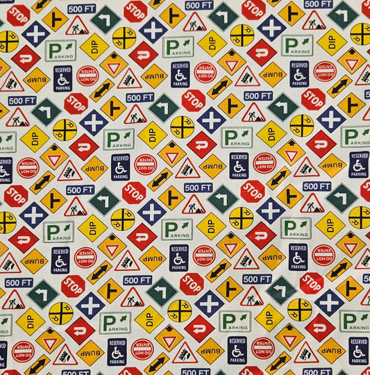 Lets Go - Signs on White