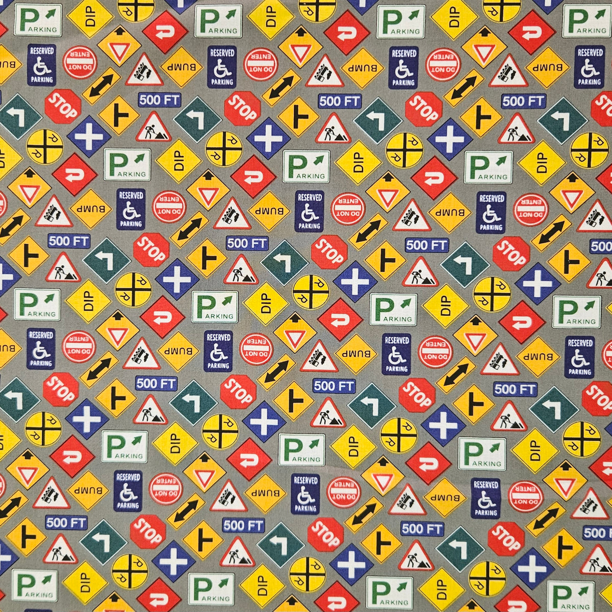 Lets Go - Signs on Grey