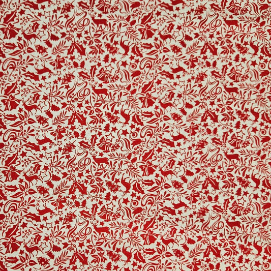 Liberty - A Woodland Christmas - Enchanted Forest Red A