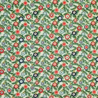 compare product Liberty - A Woodland Christmas - Festive Baubles A Red Blue