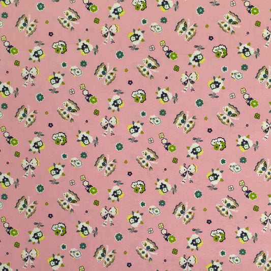 Liberty - Carnaby Collection - Fluttering Floral A Pink
