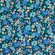 Liberty - Flower Show Midnight Garden Collection - Cosmos Flower B Blue