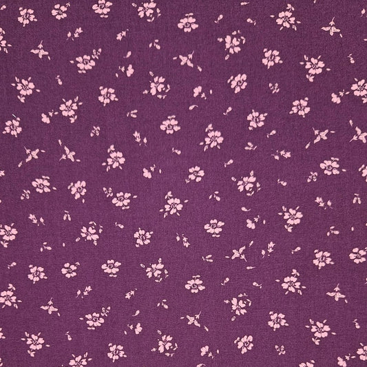 Liberty - Flower Show Midnight Garden Collection - Field Rose C Plum