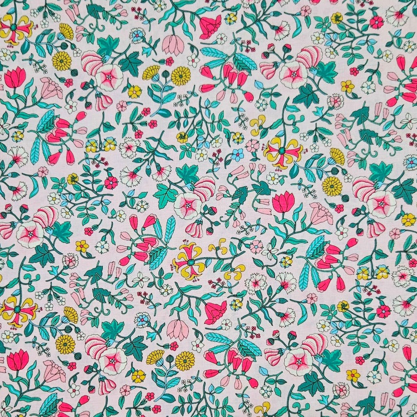 Liberty - Flower Show Sunrise Collection - Wildflower Field C Pink