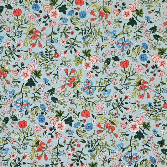Liberty - Flower Show Midsummer - Wildflower Field A blue