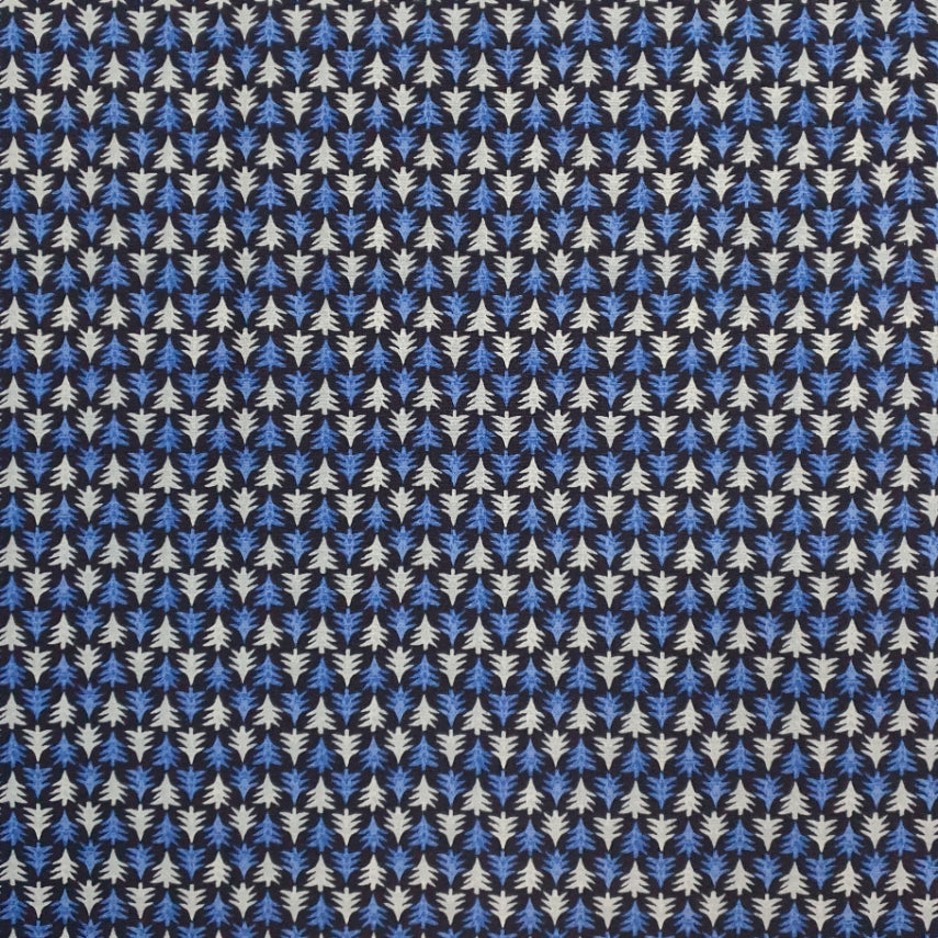 Liberty - Merry & Bright - Festive Firs Navy