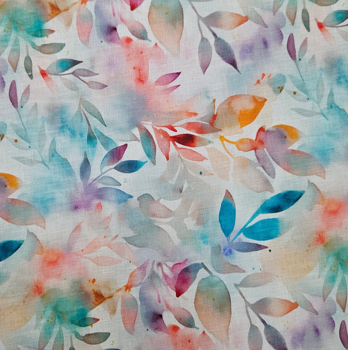 Linen - Watercolour Leaves