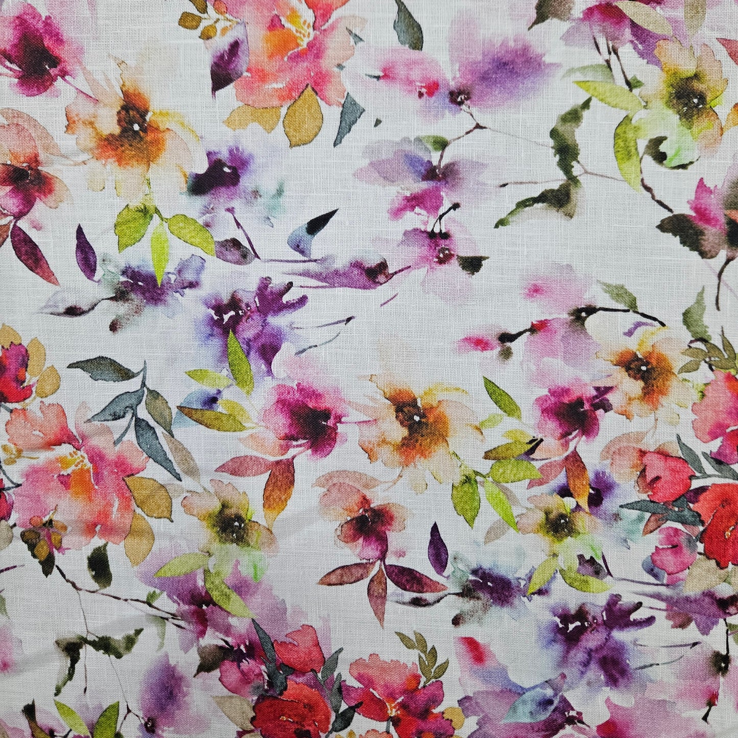 Linen - Watercolour Wildflower