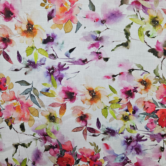 Linen - Watercolour Wildflower
