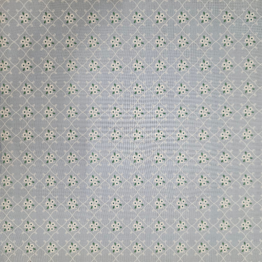 Market Day - Floral Diamond on Blue