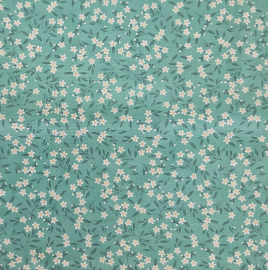 Mushroom Blooms - Small Flowers on Green