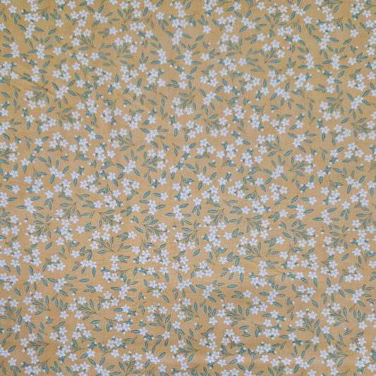 Mushroom Blooms - Small Flowers on Yellow