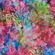 Batik - Dahlias on Red