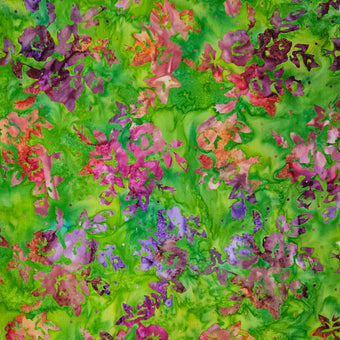 compare product Batik - Dahlias on Green