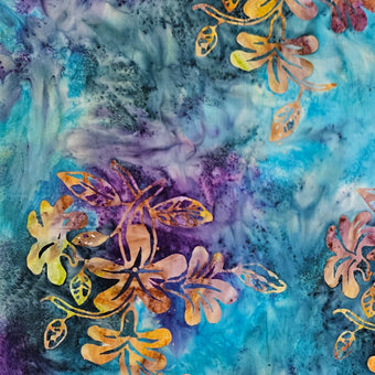 compare product Batik - Lilies on Light Blue