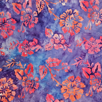compare product Batik - Hibiscus on Purple