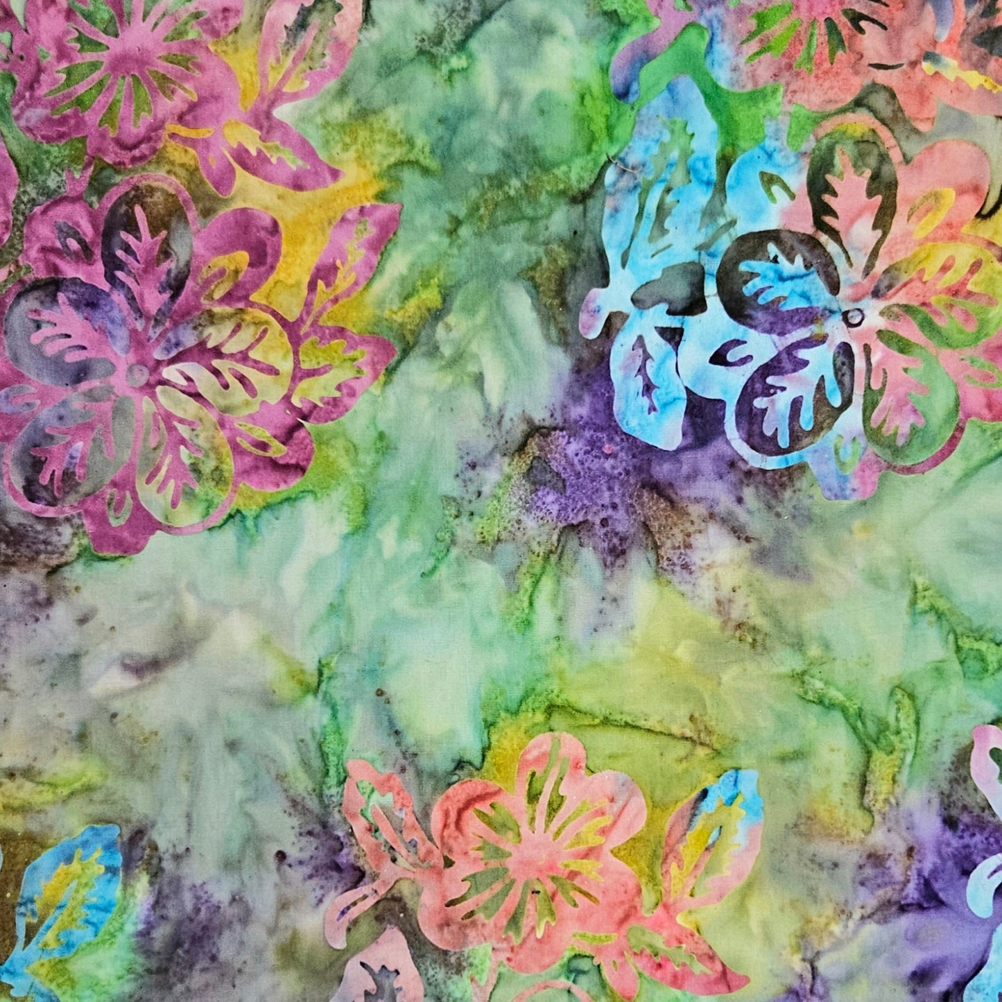 Batik - Magnolias on Multi