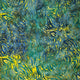 Batik - Coral Yellow on Green