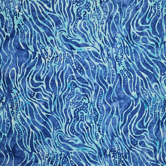 Batik - 103-12 Coral on Blue
